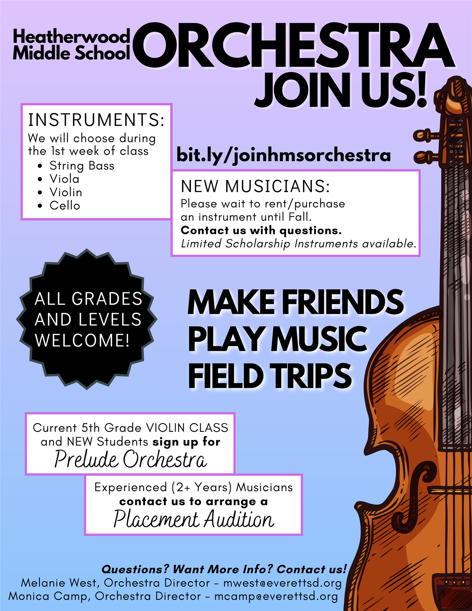 Purple Join Orchestra Poster Purple Join Orchestra Poster